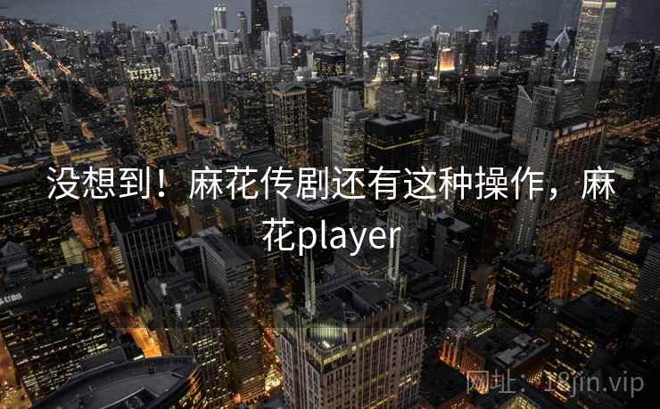 没想到！麻花传剧还有这种操作，麻花player