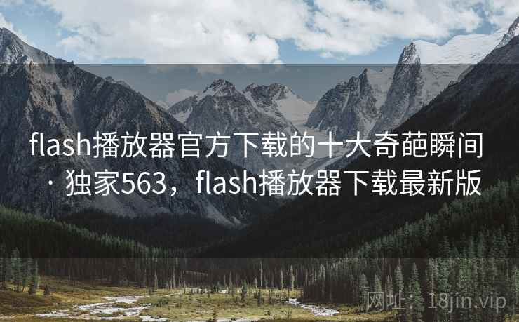 flash播放器官方下载的十大奇葩瞬间 · 独家563，flash播放器下载最新版