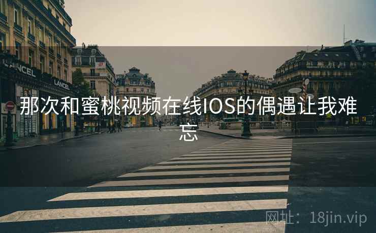 那次和蜜桃视频在线IOS的偶遇让我难忘