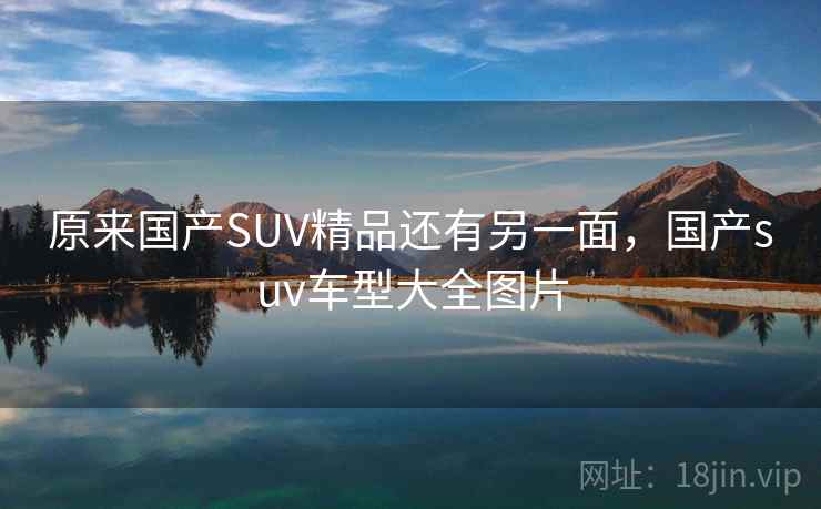 原来国产SUV精品还有另一面,国产suv车型大全图片 原来国产SUV精品还有另一面,国产suv车型大全图片